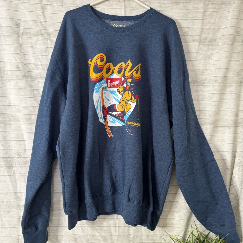 Coca Cola Men's Blue Crewneck Sweater(A117)
